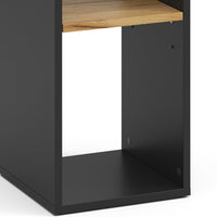 Vicco Libreria Antracite/quercia dorata 30 x 74 cm con 2 scomparti aperti