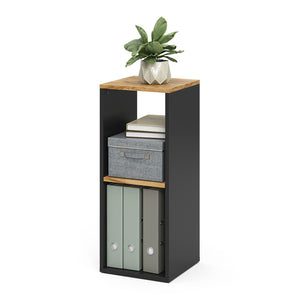 Vicco Libreria Antracite/quercia dorata 30 x 74 cm con 2 scomparti aperti