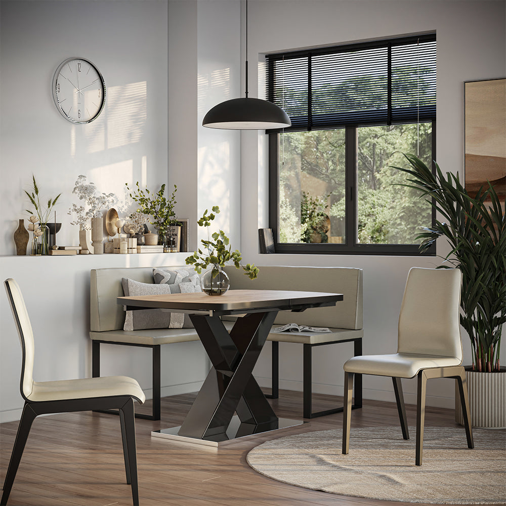 Vicco panca ad angolo Cachemire 120 x 120 cm