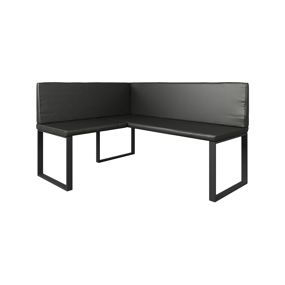 Vicco panca ad angolo Nero 120 x 150 cm