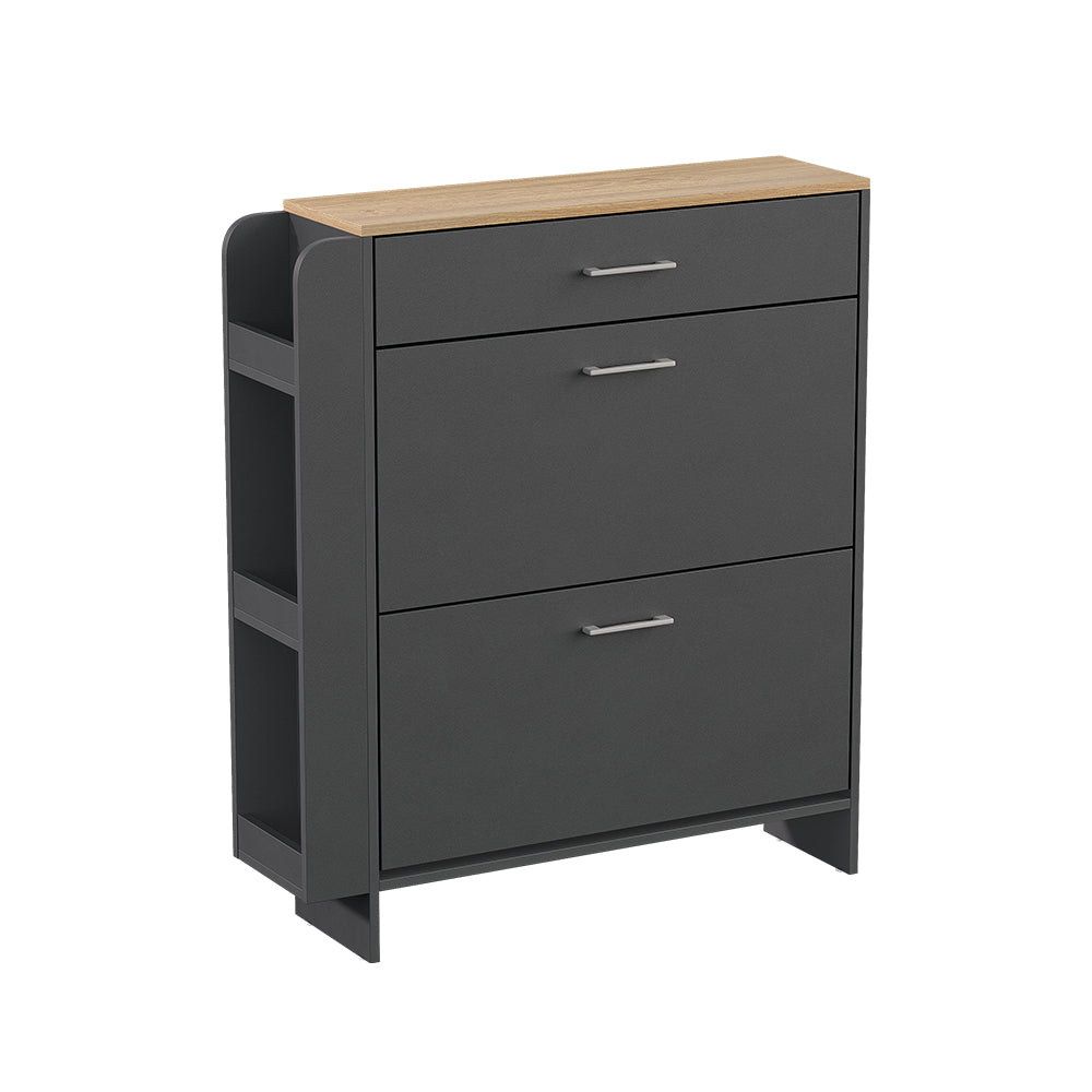 Vicco Mobile porta scarpe Antracite/quercia 88.4 x 101.6 cm Con scomparti aperti e chiusi