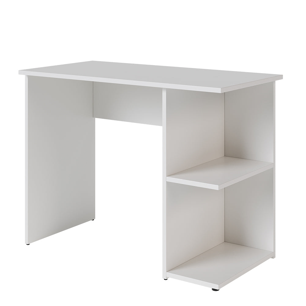 Vicco Scrivania con ripiani Bianco 100 x 50 cm