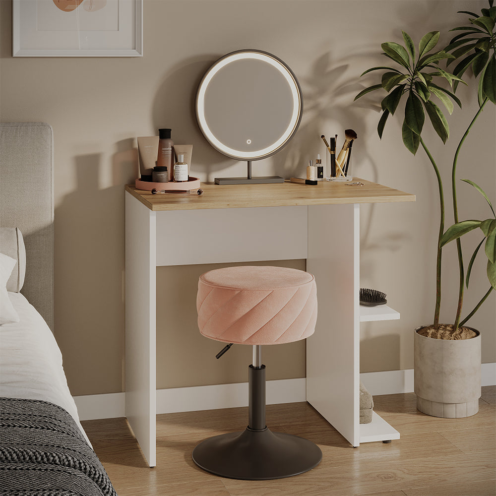 Vicco Scrivania con ripiani Bianco/Artisan 80 x 50 cm