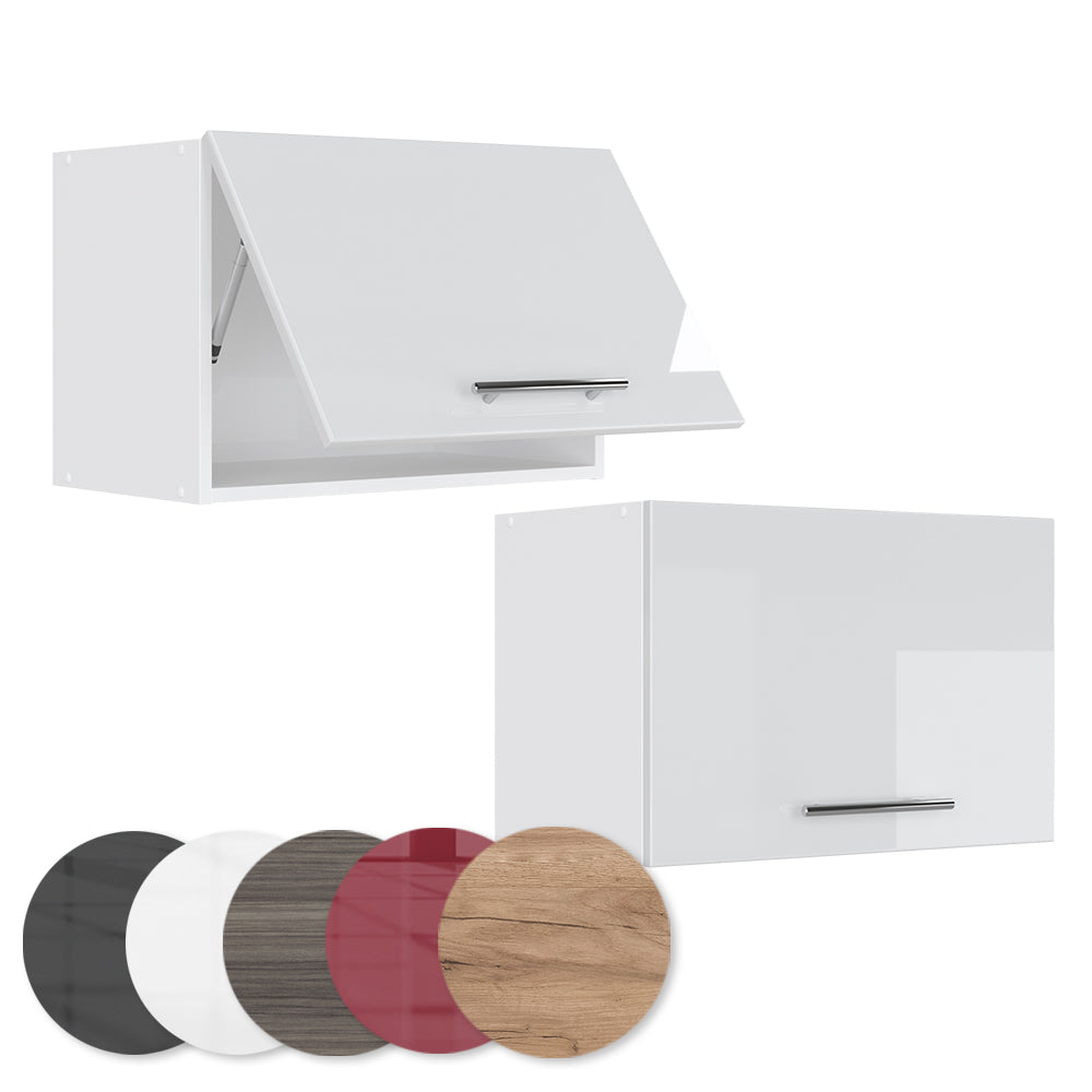 Vicco Pensile da cucina Bianco lucido 60 cm Piatto