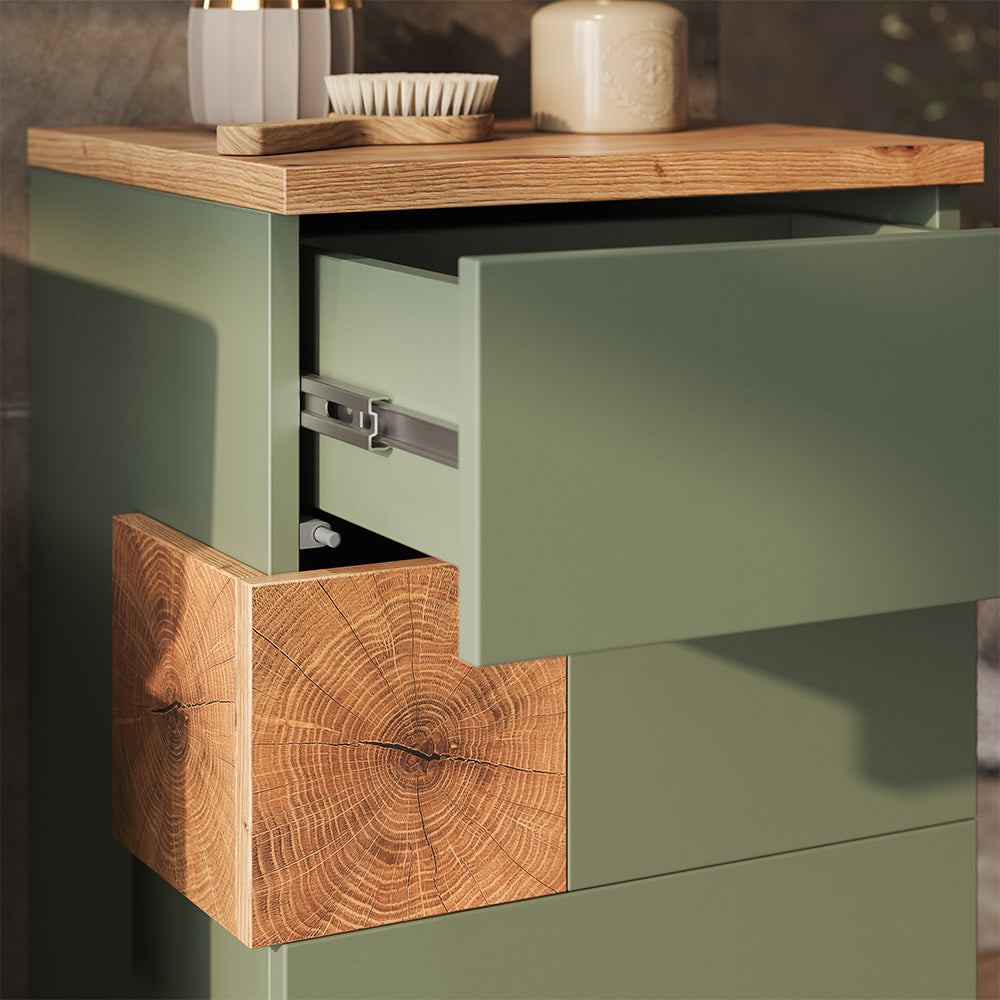 Vicco mobiletto bagno Verde/Artigianale 40 x 84 cm