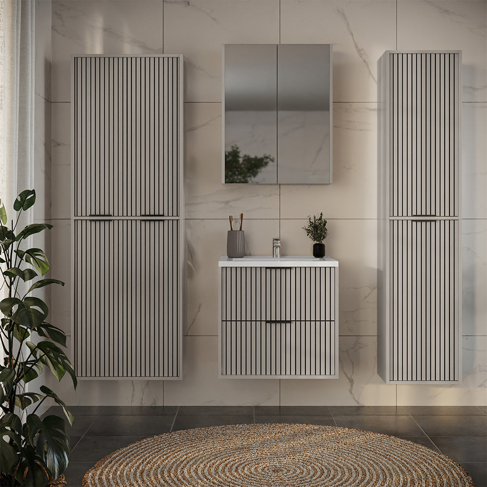 Vicco Armadio per il bagno Cachemire 40 x 176 cm con 2 porte