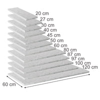 Vicco Top cucina Bianco/marmo 30 cm