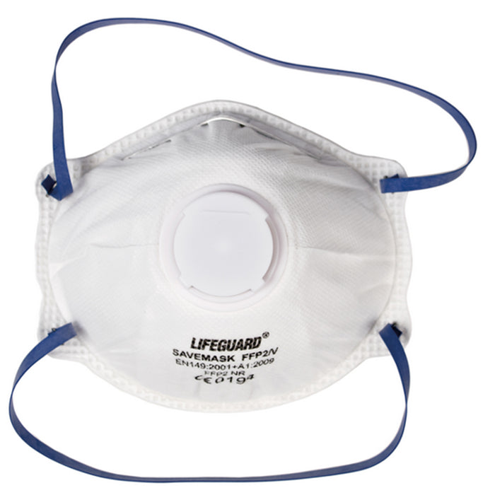 RAYS FACCIALI FRONTALI MASCHERINA PROTETTIVA FFP2 C/VALVOLA ESPIRAZIONE 10PZ SAVAMASK FFP2/V