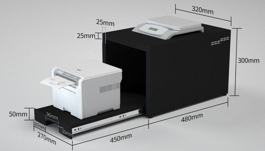 Mobile per stampante colore grigio adj - 90-00136