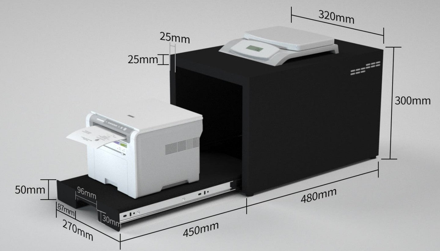 Mobile per stampante colore grigio adj - 90-00136