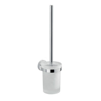 Scopino WC con ciuffo in setole da muro in acciaio inox e Cromall 2333-03 Gedy serie EROS Cromato