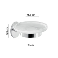 Portasapone da muro in ottone e alluminio 3611 Gedy serie GEA Cromato