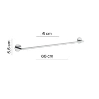 Portasalviette cm 65 da muro in ottone e alluminio 3621-65 Gedy serie GEA Cromato