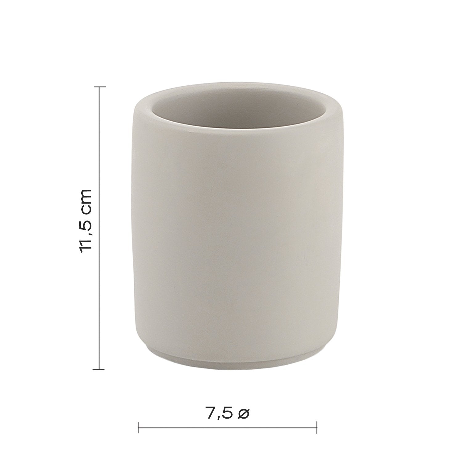 Portaspazzolini d'appoggio in cemento 4198 Gedy serie GIUNONE