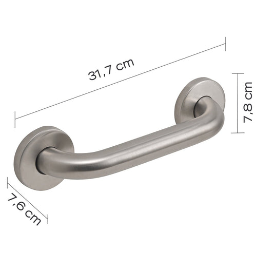 Maniglione cm 24 da muro in acciaio inox AISI 304 Gedy 5020-24 serie PROJECT Satinato