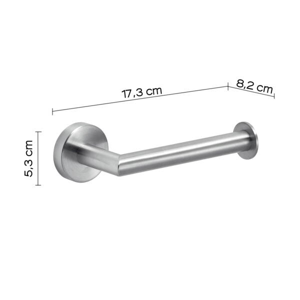 Portarotolo da muro in acciaio inox AISI 304 Gedy 5024 serie PROJECT Satinato