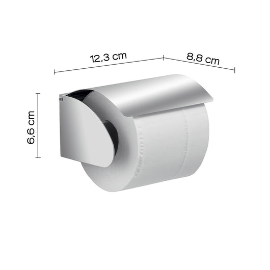Portarotolo coperto da muro in acciaio inox AISI 304 Gedy 5025 serie PROJECT Satinato