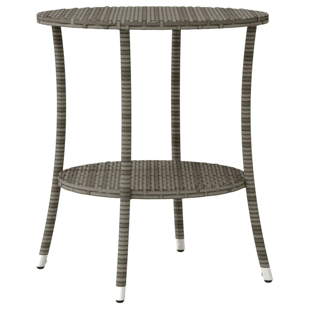 Set da BistrÃ² 3 pz con Cuscini Grigio in Polyrattan