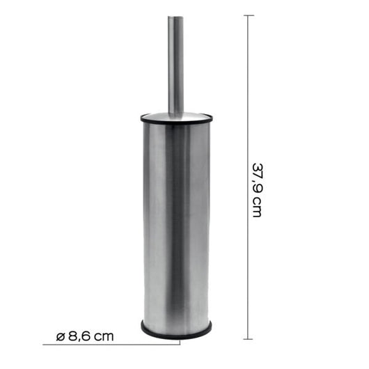 Scopino WC con ciuffo in setole da appoggio in acciaio inox AISI 304 Gedy 5034 serie PROJECT Cromato