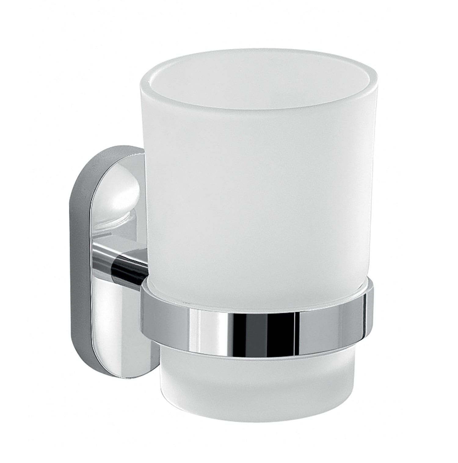 Portaspazzolini da muro in acciaio inox e Cromall 5310 Gedy serie FEBO Cromato