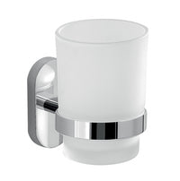 Portaspazzolini da muro in acciaio inox e Cromall 5310 Gedy serie FEBO Cromato