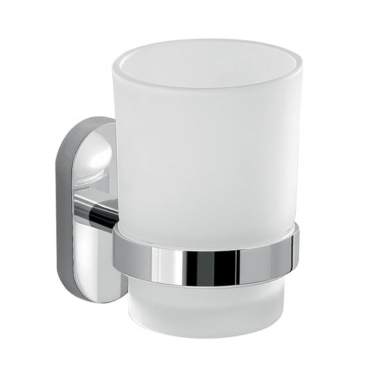 Portaspazzolini da muro in acciaio inox e Cromall 5310 Gedy serie FEBO Cromato