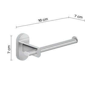 Portarotolo da muro in acciaio inox e Cromall 5324 Gedy serie FEBO Cromato