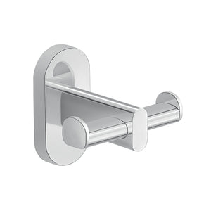 Appendiabiti doppio da muro in acciaio inox e Cromall 5326 Gedy serie FEBO Cromato