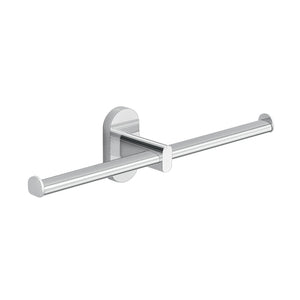 Portarotolo doppio da muro in acciaio inox e Cromall 5329 Gedy serie FEBO Cromato