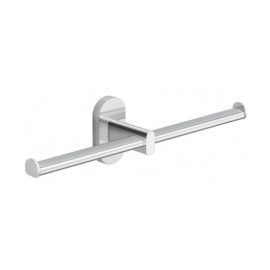 Portarotolo doppio da muro in acciaio inox e Cromall 5329 Gedy serie FEBO Cromato