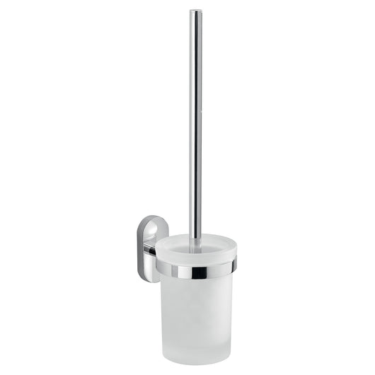 Scopino WC da muro con ciuffo in setole in acciaio inox e Cromall 5333-03 Gedy serie FEBO Cromato