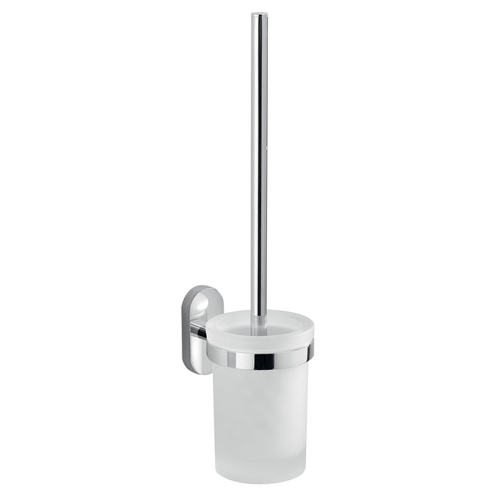 Scopino WC da muro con ciuffo in setole in acciaio inox e Cromall 5333-03 Gedy serie FEBO Cromato