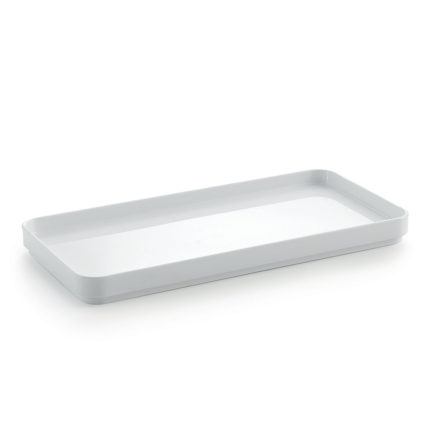 Vassoio portaoggetti in plastica riciclata 6306 Gedy serie SEVENTY Bianco