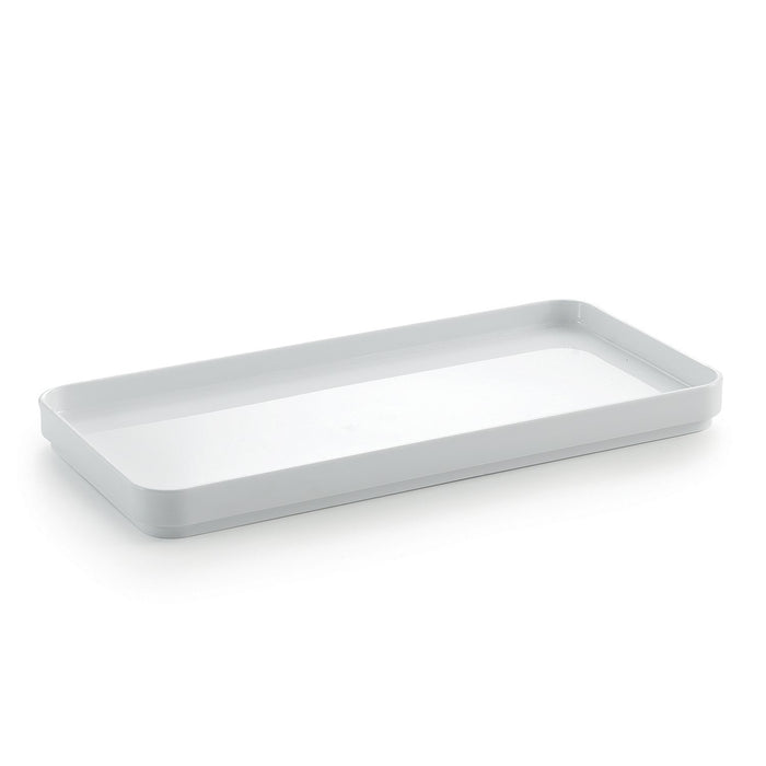 Vassoio portaoggetti in plastica riciclata 6306 Gedy serie SEVENTY Bianco