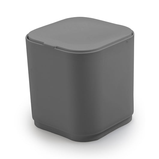 Gettacarte 8 lt d'appoggio in plastica riciclata 6309 Gedy serie SEVENTY Grigio