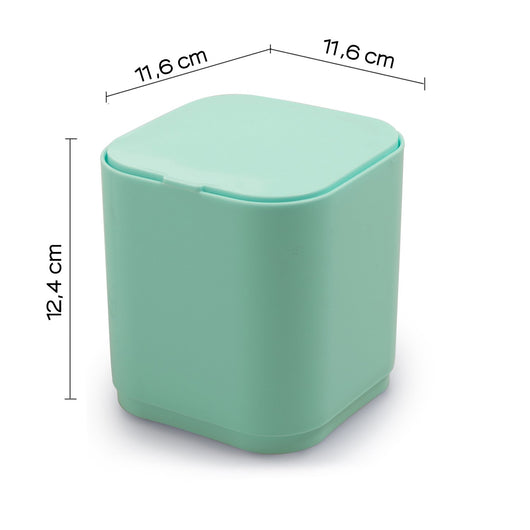 Gettacarte 8 lt d'appoggio in plastica riciclata 6309 Gedy serie SEVENTY Acquamarina