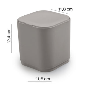 Gettacarte 8 lt d'appoggio in plastica riciclata 6309 Gedy serie SEVENTY Beige