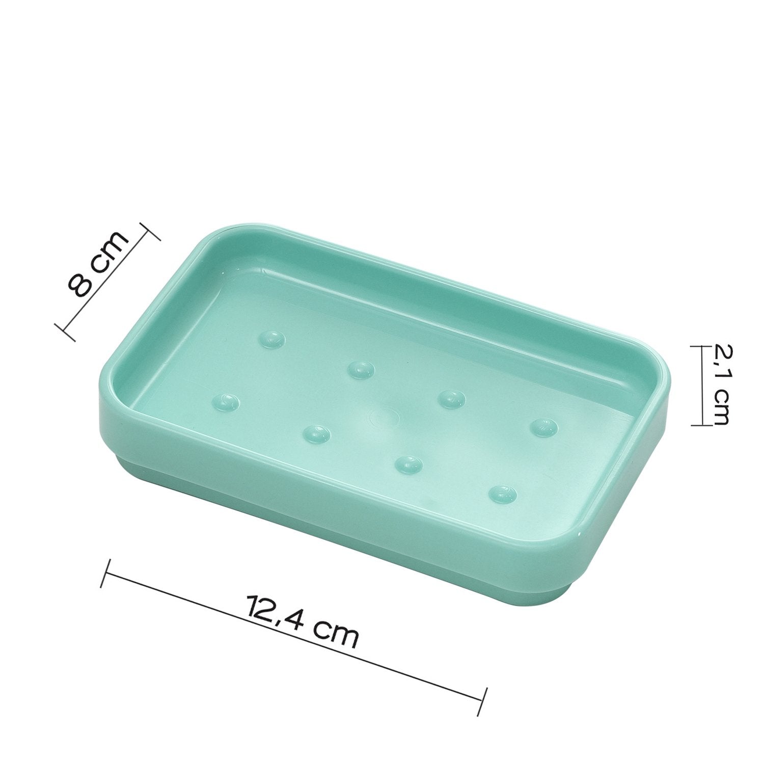 Portasapone d'appoggio in plastica riciclata 6398 Gedy serie SEVENTY Acquamarina