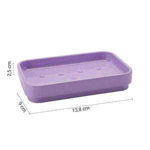 Portasapone d'appoggio in plastica riciclata 6398 Gedy serie SEVENTY Lilla
