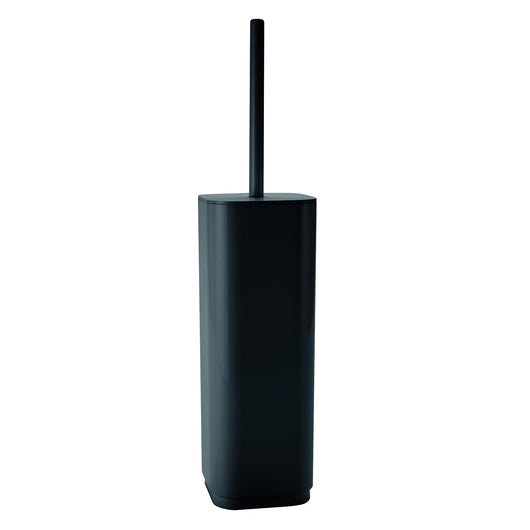 Scopino wc con ciuffo in setole d'appoggio in plastica riciclata 6333 Gedy serie SEVENTY Nero Matt