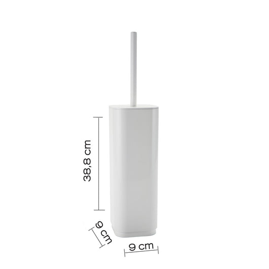 Scopino wc con ciuffo in setole d'appoggio in plastica riciclata 6334 Gedy serie SEVENTY Bianco