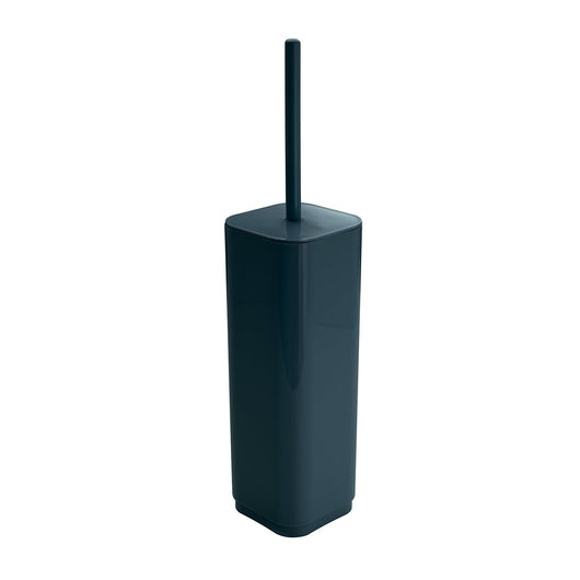 Scopino wc con ciuffo in setole d'appoggio in plastica riciclata 6334 Gedy serie SEVENTY Blu Petrolio