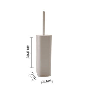 Scopino wc con ciuffo in setole d'appoggio in plastica riciclata 6334 Gedy serie SEVENTY Beige