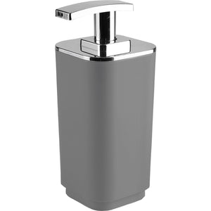 Dosasapone con erogatore in plastica d'appoggio in plastica riciclata 6382 Gedy serie SEVENTY Grigio