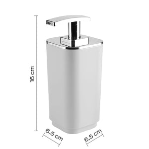 Dosasapone con erogatore in plastica d'appoggio in plastica riciclata 6382 Gedy serie SEVENTY Bianco