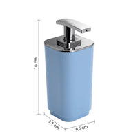 Dosasapone con erogatore in plastica d'appoggio in plastica riciclata 6382 Gedy serie SEVENTY Celeste