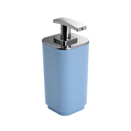Dosasapone con erogatore in plastica d'appoggio in plastica riciclata 6382 Gedy serie SEVENTY Celeste