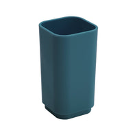 Set completo 4 pezzi d'appoggio in plastica riciclata SE99 serie Gedy SEVENTY Blu Petrolio