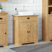 Mobile da Bagno con porta BODO Marrone miele 70 x 35 x 80 cm