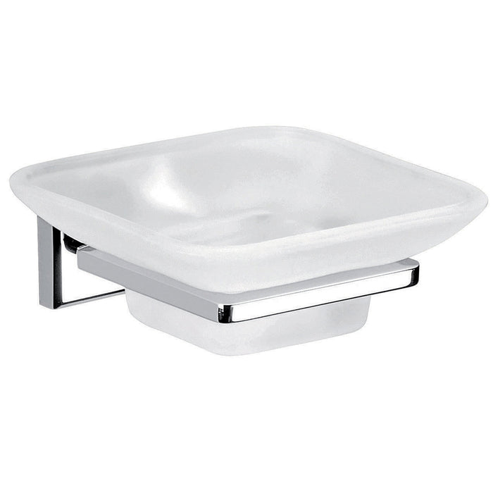 Portasapone da muro in acciaio inox AISI 304 e Cromall 6911 Gedy serie COLORADO Cromato